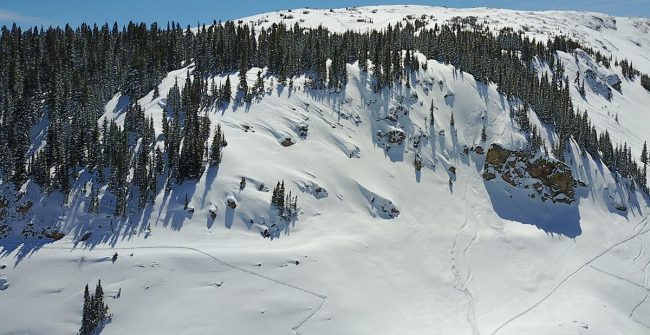 Hourglass Cliffs Berthoud Pass