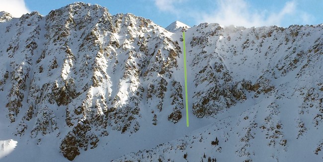 Mexican Hat Couloir Loveland Pass CO