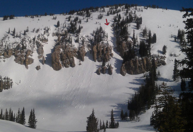 Spacewalk Couloir, Rock Springs