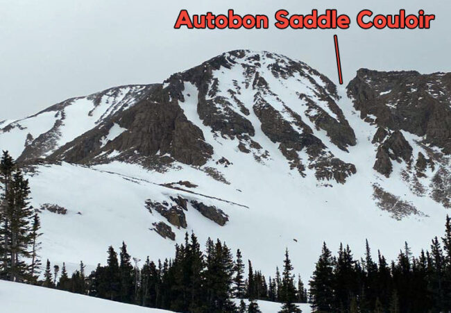 Autobon Saddle Couloir