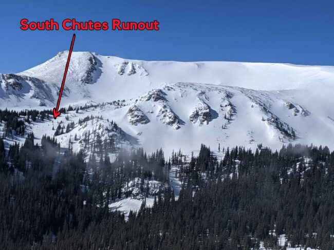 South Chutes Runout