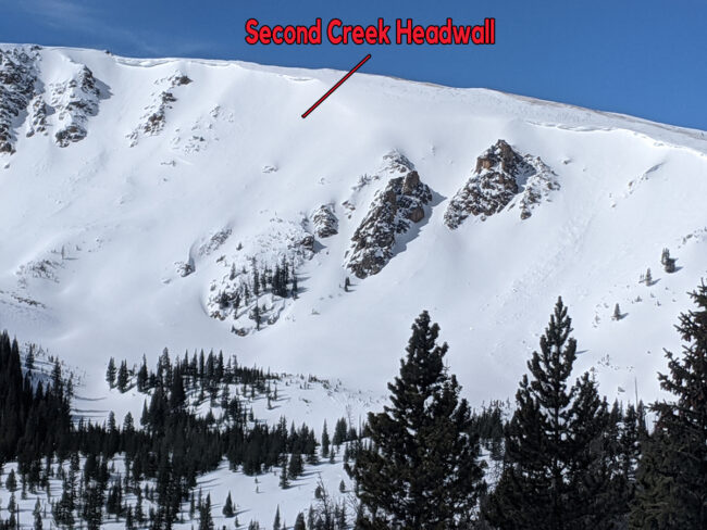 Second Creek Headwall